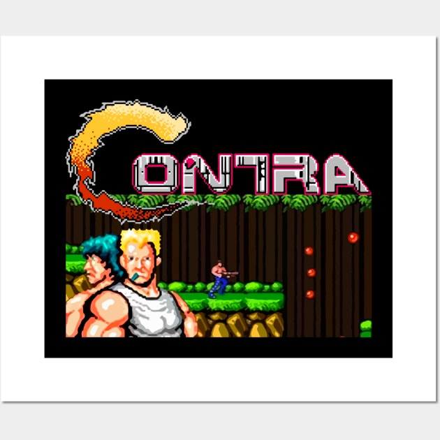 Contra Video Game 90s Kid Wall Art by Joker & Angel